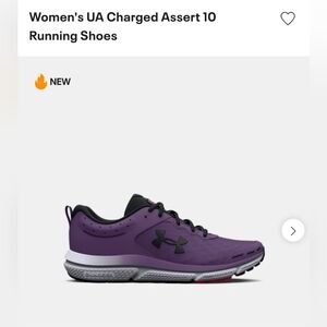 Under Armour Charged Assert 10 Violet Women's Running Shoes Size 8.5